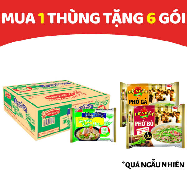 Thùng 30 gói hủ tiếu sườn heo Nhịp Sống 70g