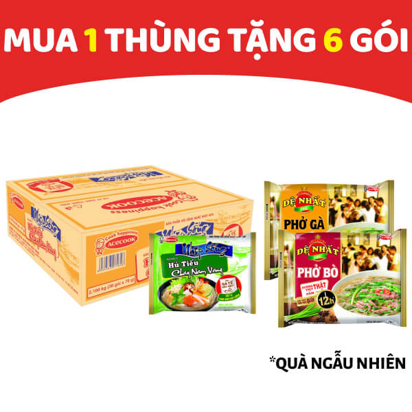 Thùng 30 gói hủ tiếu chay Nam Vang Nhịp Sống 70g