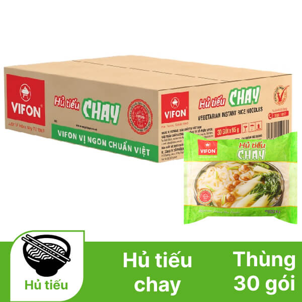Thùng 30 gói hủ tiếu chay Vifon 65g