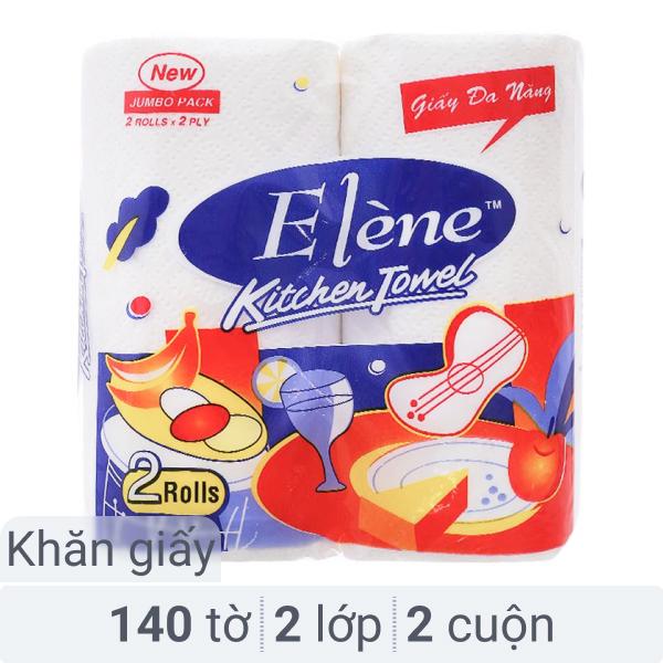 Khăn giấy đa năng Elène Kitchen Towel 2 lớp 140 tờ