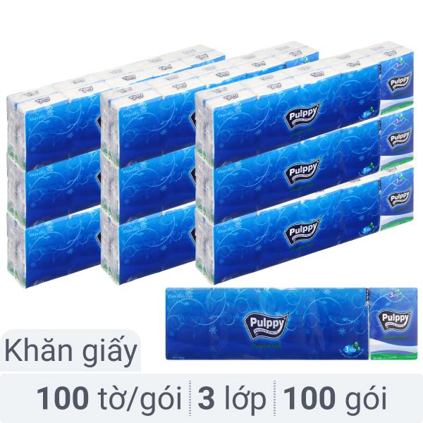 Combo 10 lốc 10 gói khăn giấy bỏ túi Pulppy