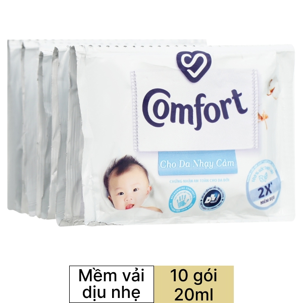 Nước xả cho bé Comfort mềm dịu 10 góix20ml