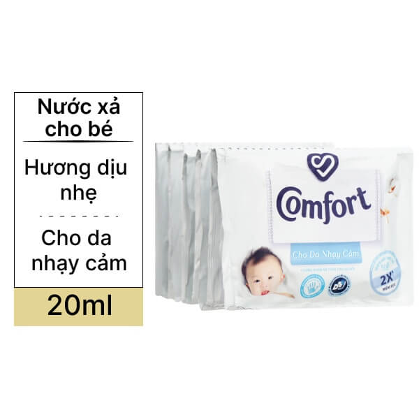 Nước xả cho bé Comfort mềm dịu 10 góix20ml