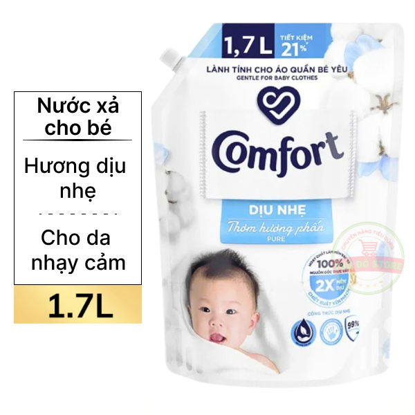 Nước xả cho bé Comfort mềm dịu túi 1.7 lít