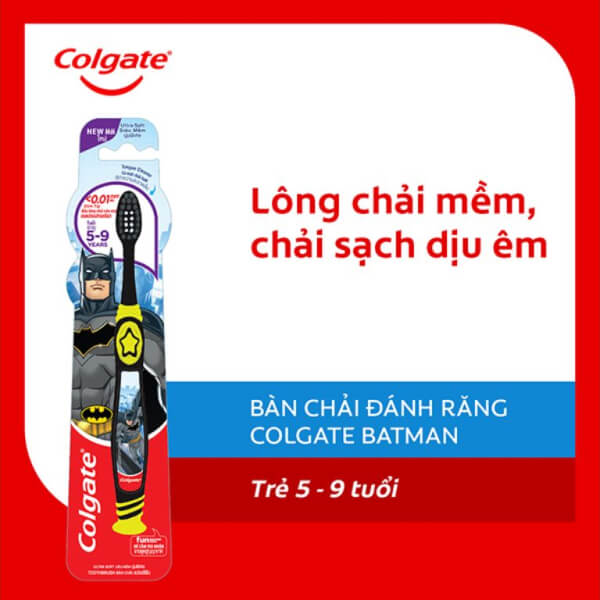 Bàn chải Colgate 5-9 tuổi lông siêu mềm
