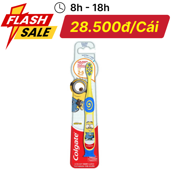 Bàn chải cho bé 2 - 5 tuổi Colgate Minion