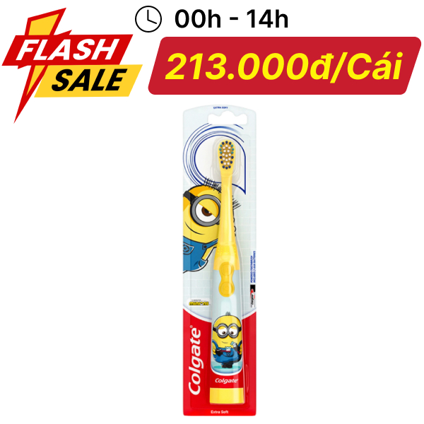 Bàn chải điện Colgate Sonic Minion công nghệ sóng âm