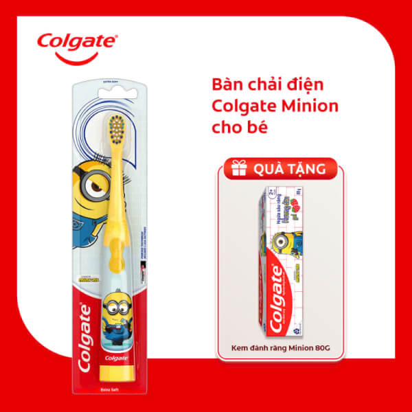 Bàn chải điện Colgate Sonic Minion công nghệ sóng âm