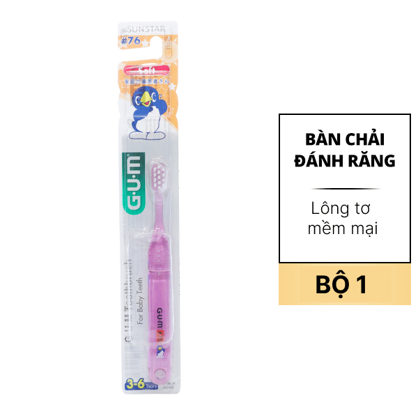 Bàn chải cho bé  3 - 6 tuổi Sunstar Gum Kid