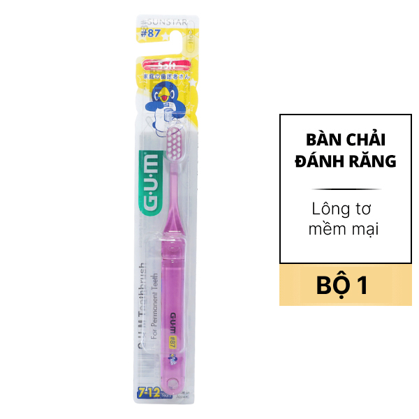 Bàn chải cho bé 7 - 12 tuổi Sunstar Gum Kid