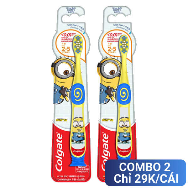 2 bàn chải cho bé 2 - 5 tuổi Colgate Minion