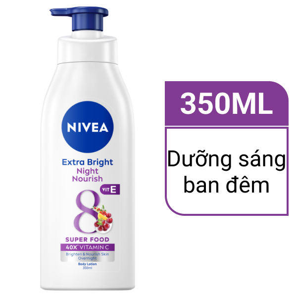 Sữa dưỡng thể ban đêm Nivea trắng da 350ml