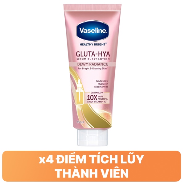 Sữa dưỡng thể ban đêm Vaseline Dewy Radiance 330ml
