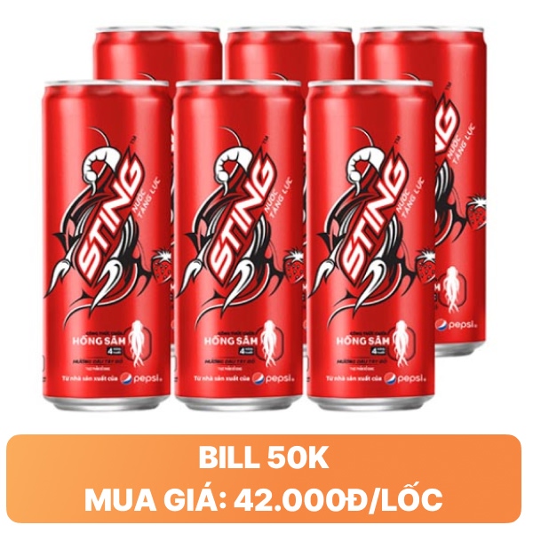 6 lon Sting dâu 320ml
