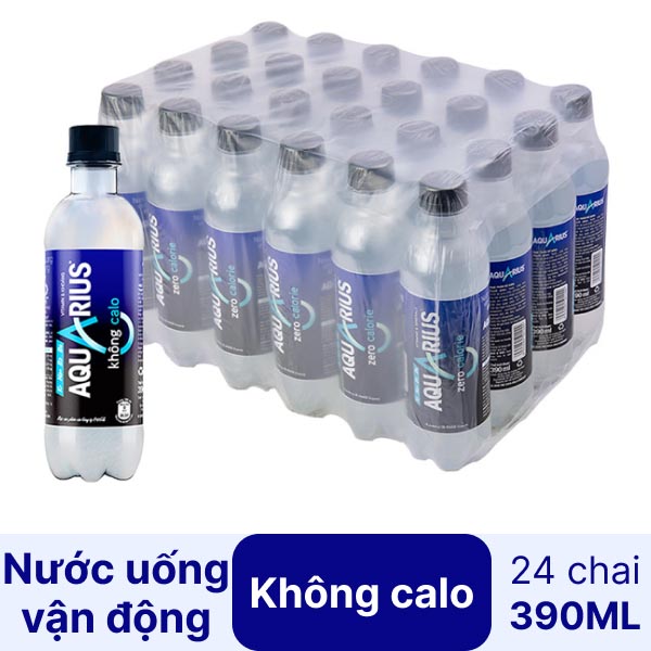 Thùng 24 chai Aquarius Zero 390ml