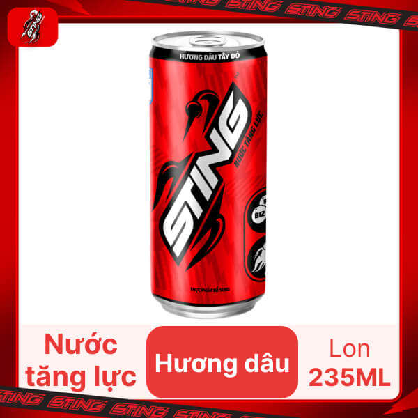 Nước tăng lực Sting dâu 235ml