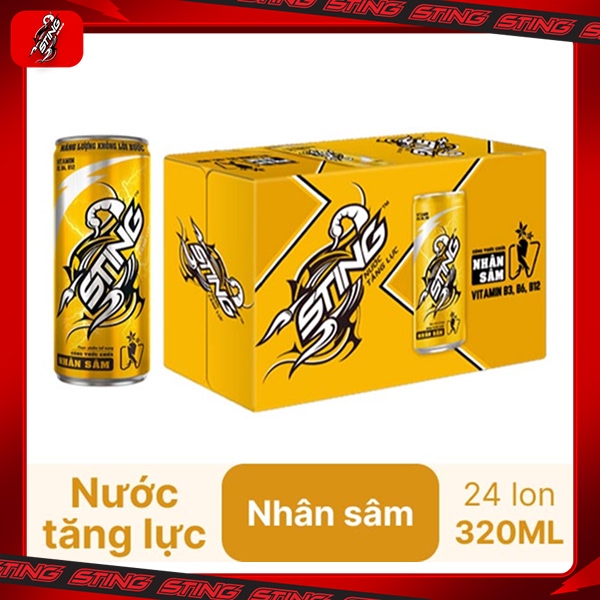 Thùng 24 lon Sting Gold 320ml