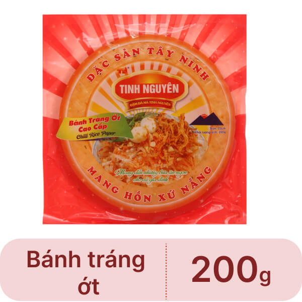 Bánh tráng ớt 22cm Tinh Nguyên gói 200g