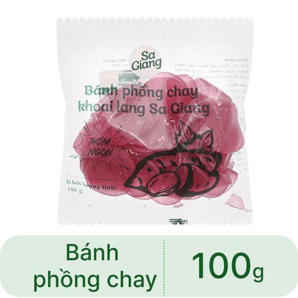 Bánh phồng chay khoai lang Sa Giang gói 100g