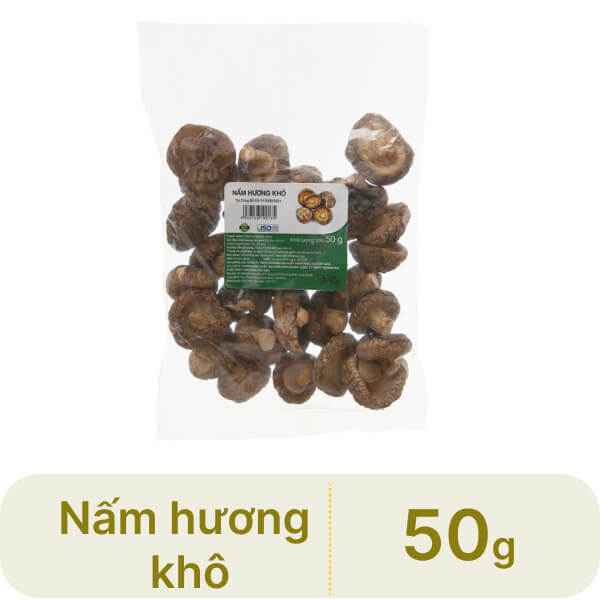 Nấm hương khô Nguyên Bảo gói 50g