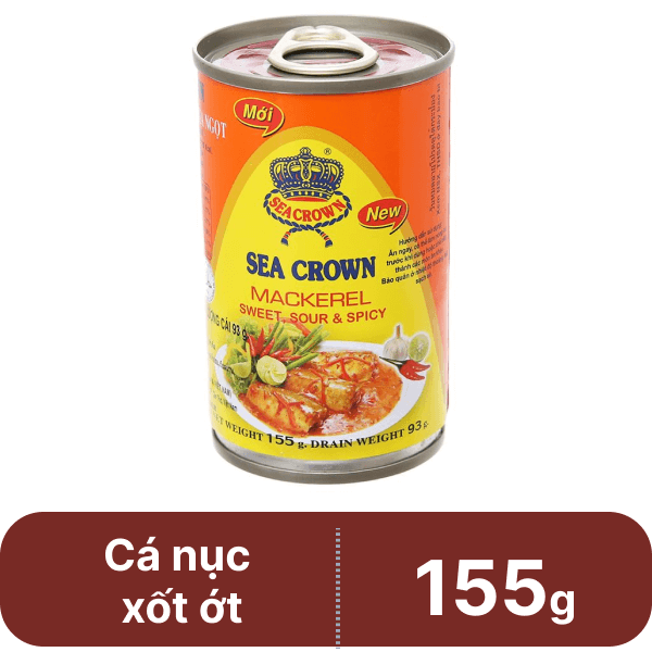 Cá nục sốt ớt chua ngọt Sea Crown 155g