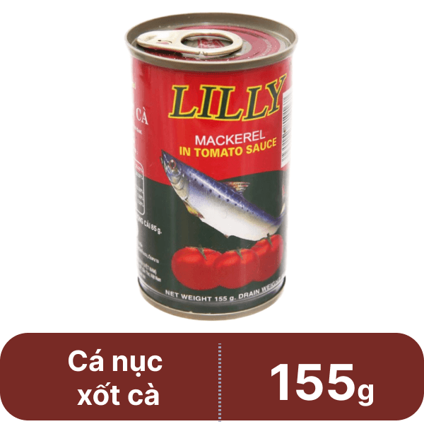 Cá nục sốt cà nắp giật Lilly 155g