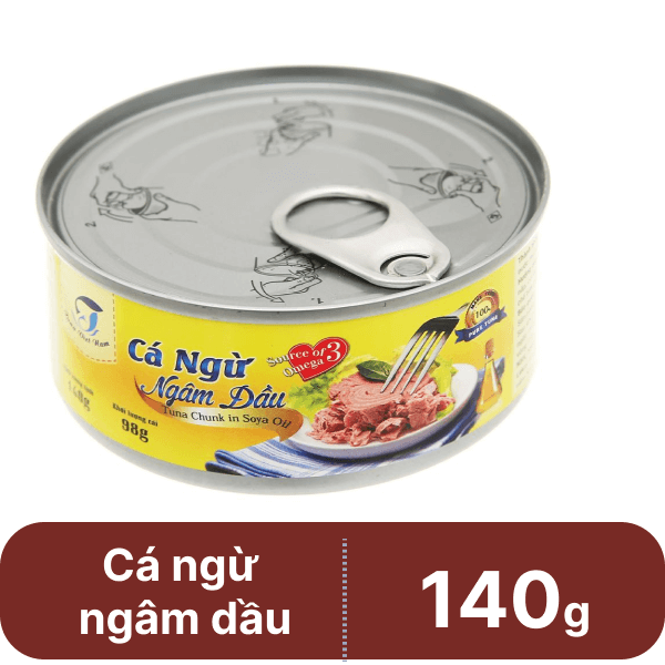 Cá ngừ ngâm dầu Tuna Việt Nam 140g