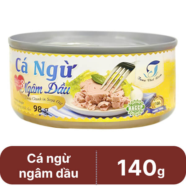 Cá ngừ ngâm dầu Tuna Việt Nam 140g