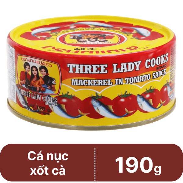 Cá nục xốt cà 3 Cô Gái 190g