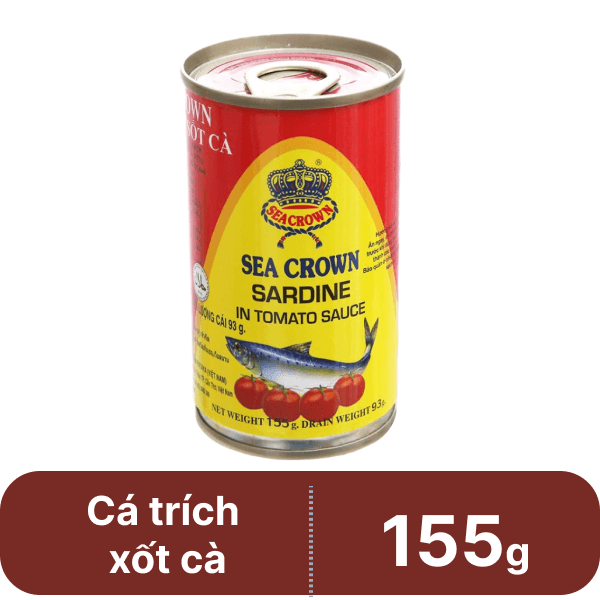 Cá trích sốt cà Sea Crown 155g