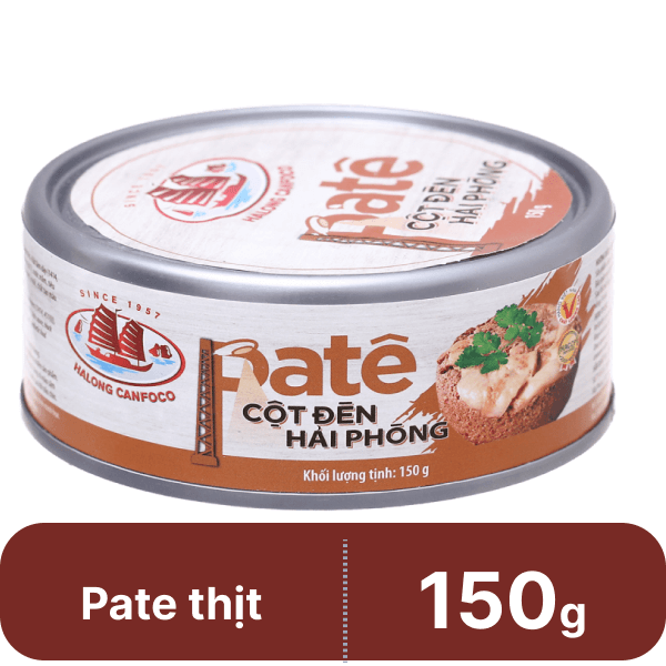 Pate thịt cột đèn Hải Phòng Hạ Long hộp 150g
