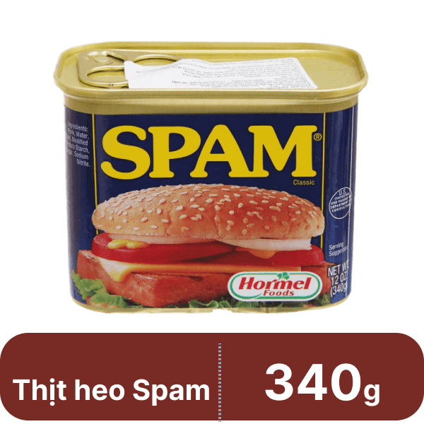 Thịt heo Spam Classic Hormel Foods hộp 340g