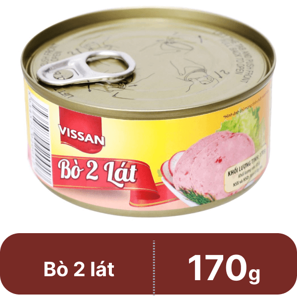 Bò hai lát Vissan hộp 170g