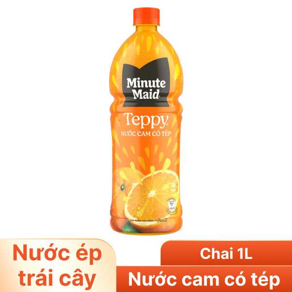 Nước cam có tép Teppy 1 lít