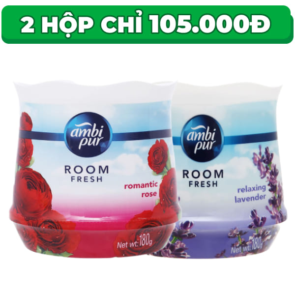 2 hộp sáp thơm Ambi Pur lavender & hoa hồng 180g