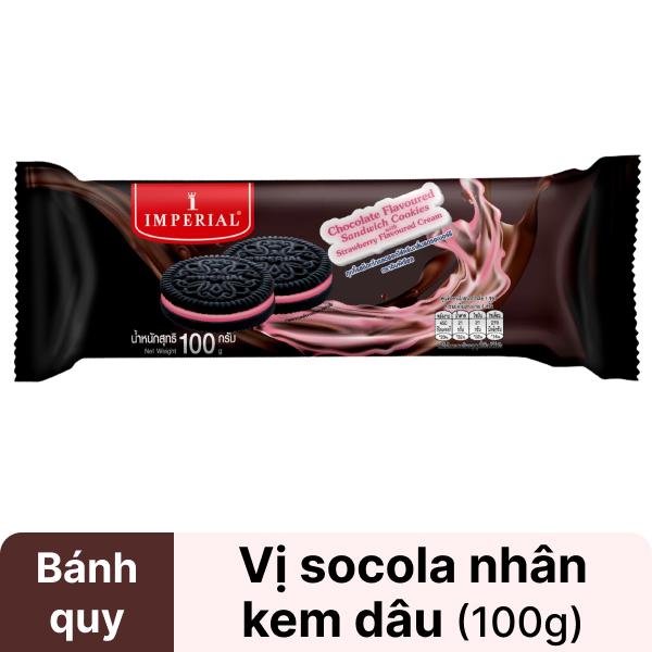 Bánh quy socola kem dâu Imperial 100g