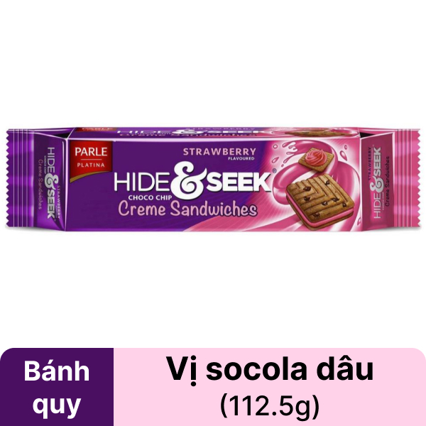 Bánh quy socola dâu Parle Platina Hide & Seek 112.5g