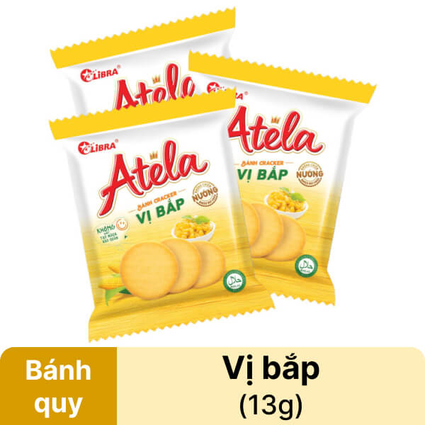 Bánh quy bắp giòn Libra Atela gói 13g tại Bách hóa XANH