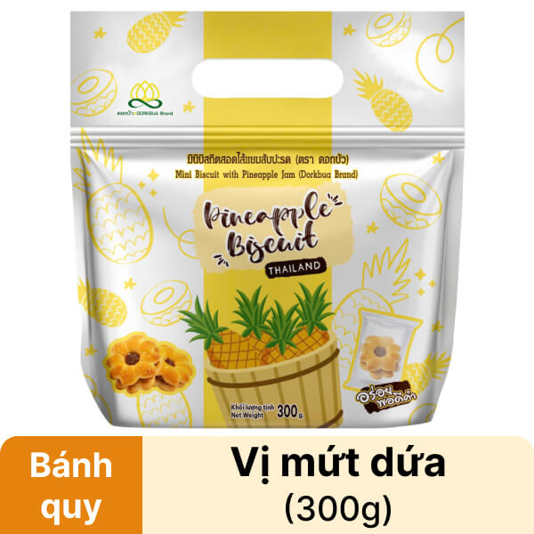 Bánh quy mini nhân mứt dứa Dorkbua 300g