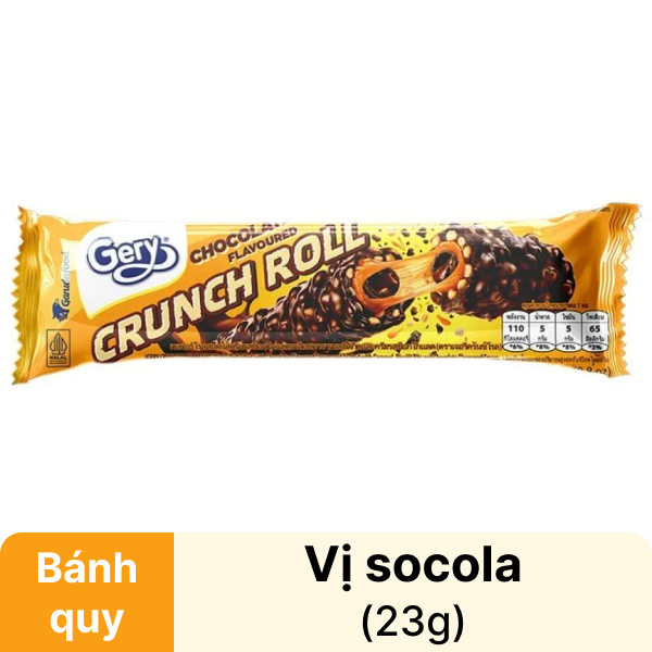 Bánh cuộn phủ socola Gery 23g