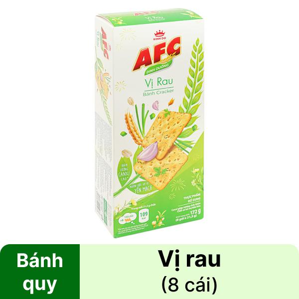 Bánh cracker vị rau AFC Dinh Dưỡng 8 gói