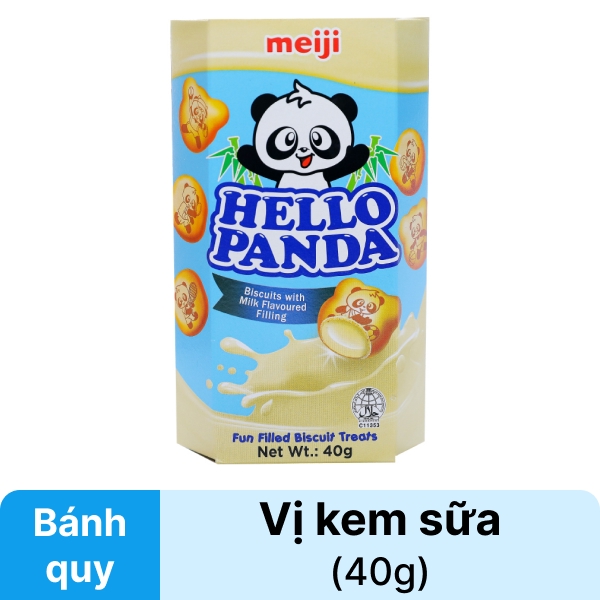 Bánh gấu nhân kem sữa Meiji 40g