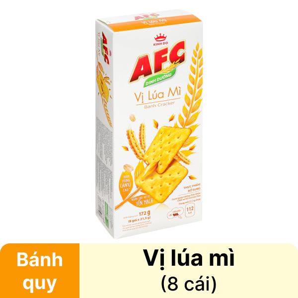 Bánh cracker lúa mì AFC Dinh Dưỡng 8 cái