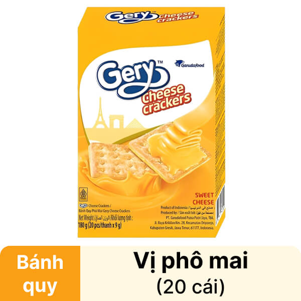 Bánh quy phô mai Gery hộp 180g giá tốt tại Bách hoá XANH