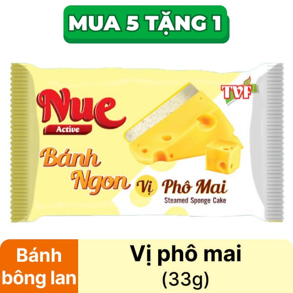 Bánh bông lan tươi vị phô mai Nue 33g