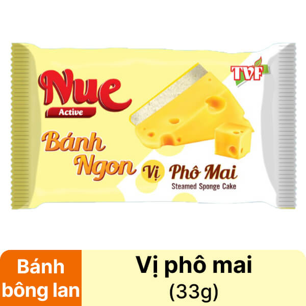 Bánh bông lan tươi vị phô mai Nue 33g