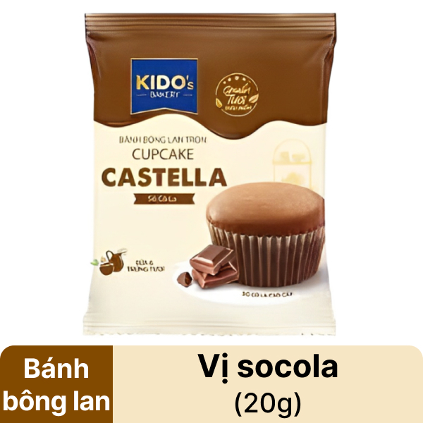 Bánh bông lan socola Kido's Bakery Castella 20g
