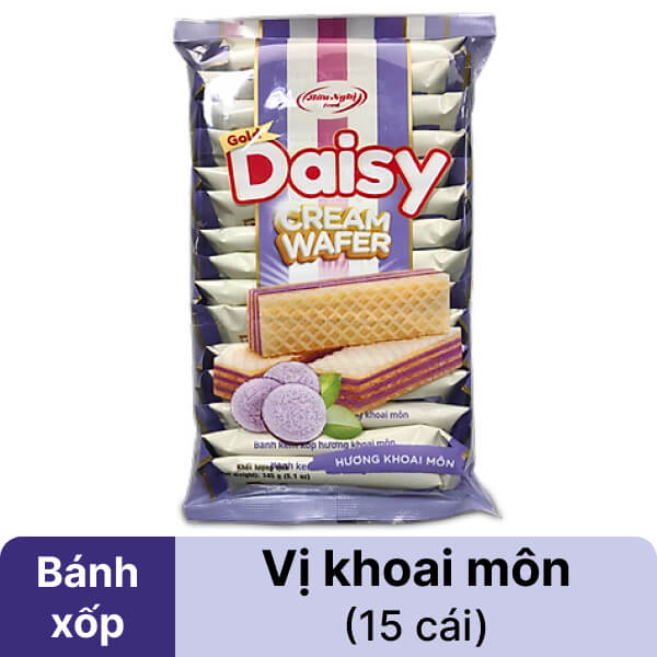 Bánh xốp hương khoai môn Hữu Nghị Food gói 145g