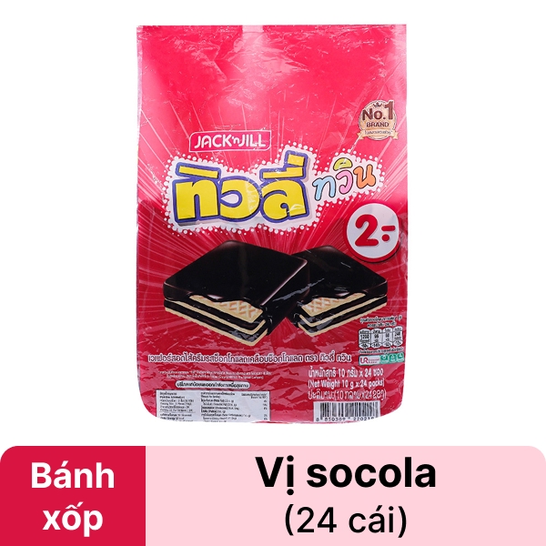 Bánh xốp socola Jack n Jill Tivoli Twin 240g