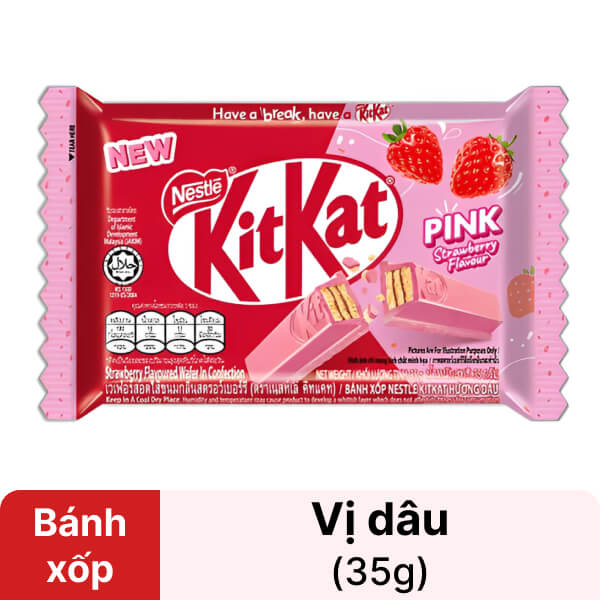 Bánh xốp hương dâu KitKat 35g